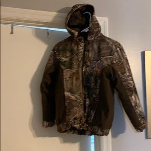 Camouflage insulated jacket and pants